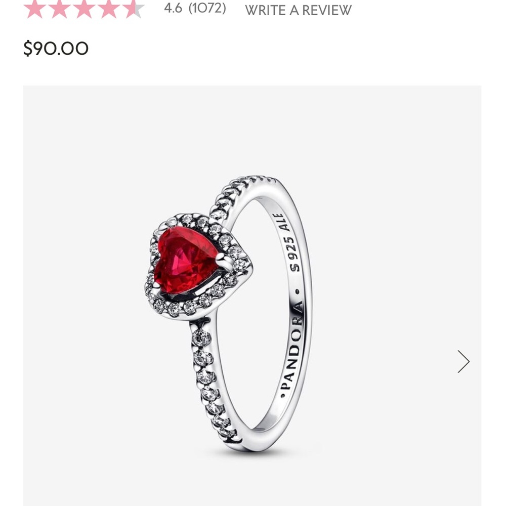 Pandora heart ring.